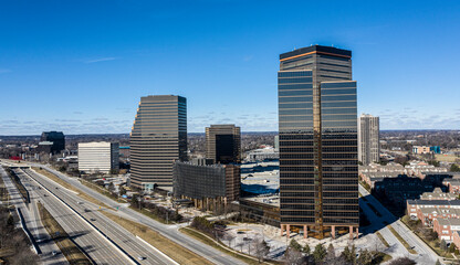 Fototapeta premium glass office buildings