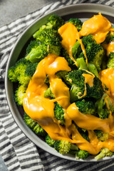 Homemade Cheesy Steamed Broccoli