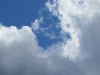 Spring beautiful white clouds, sky