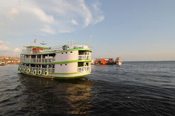 Terminal Hidroviário do São Raimundo em Manaus, Amazonas, Amazônia, Brasil 
