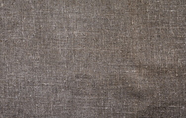 Naklejka na ściany i meble Burlap, natural coarse cloth, tablecloth with folds