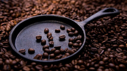 freshly roasted coffee beans 
