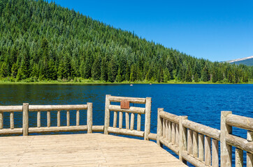 Obraz premium Fragment of Trillium Lake Oregon, USA.