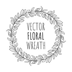 Vector floral wreath