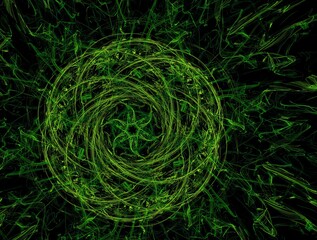 Imaginatory fractal background generated Image