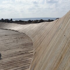 boardwalk on beach