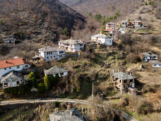 Aerial view of Village of Kosovo, Bulgaria