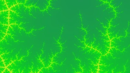 Green Fractal Flames