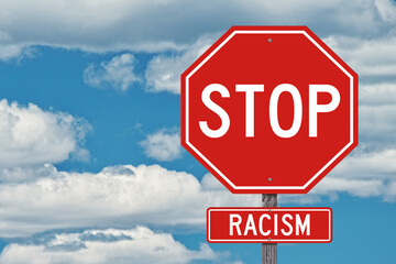 Stop Racism Sign