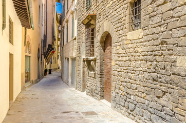 Obraz premium Street view at Florence, Italy. Via Della Canonica.