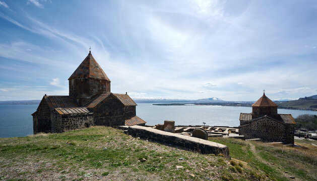 Old armenian church on Sevan lake