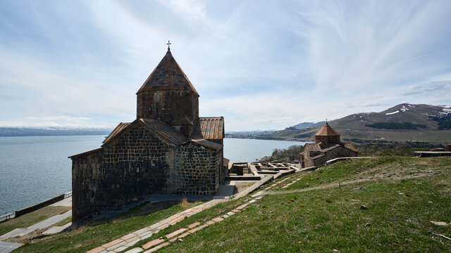 Old armenian church on Sevan lake