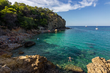 Xarraca beach in Ibiza (Spain)
