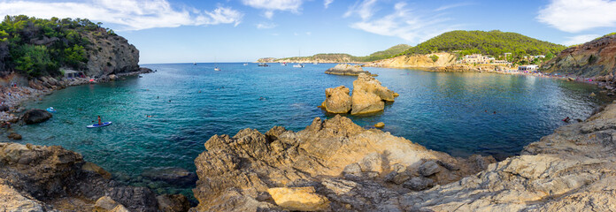 Fototapeta na wymiar Xarraca beach in Ibiza (Spain)