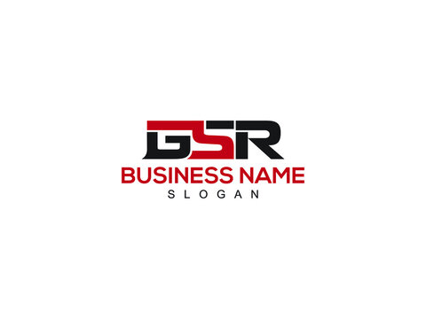 GSR Logo Letter Vector For Brand