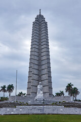 Cuba. Havana. Revolution square. Memorial to Jose Martí. Tower and monument