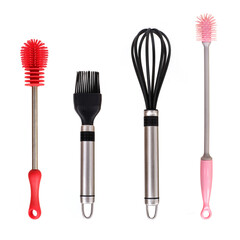 Cooking utensils: whisk isolated on white background