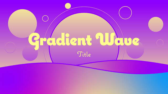 Gradient Wave Title