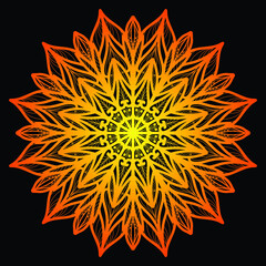 abstract background with flowers