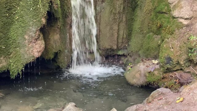 waterfall in the Cerezuelo river as it passes through Cazorla, Spain