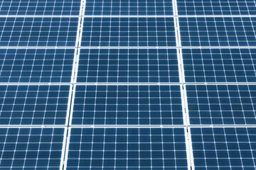 Solar panel texture. Environmental technology. Green eco power supply background. Electrical cell generating current. Renewable sources of energy. Photovoltaic panels pattern.