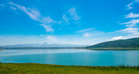 Bornos reservoir lake, Cadiz. Andalucia. España. Europa. 
