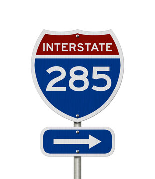 I-285 interstate USA highway road sign