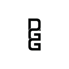 dgg letter original monogram logo design