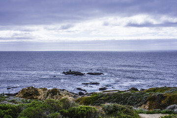 Fototapeta na wymiar Sea views from California's Pacific Coast Highway