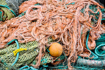 Fishing nets and floats