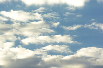 Fototapeta na wymiar Partly cloudy weather and blue sky. 