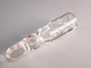 Closeup shot of medicine ampoule
