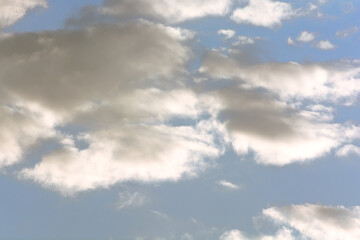 Partly cloudy weather and blue sky. 