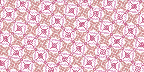 ピンクの幾何学的なかわいいベクターのイラスト

