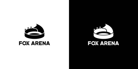Fox arena logo design modern, attractive suitable for the world of entertainment 2 © Rusly
