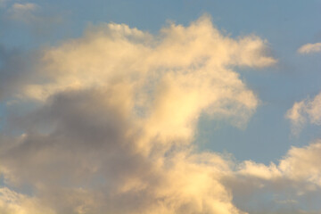 Partly cloudy weather and blue sky. 