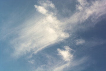 Partly cloudy weather and blue sky. 