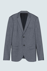 Gray blazer front view casual men's wear