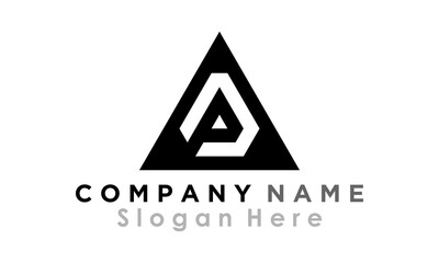 triangle pyramid vector logo