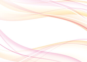 パステルカラー抽象背景　ウェーブ