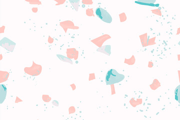 Terrazzo pattern abstract background in pink and blue
