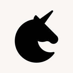 Unicorn icon business strategy symbol