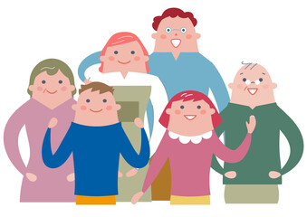 家族　ファミリー　イラスト

