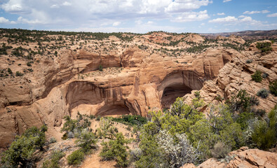 Ancient cliff dwelling and awesome canyons at the Navajo National Monument outside Kayenta Arizona