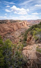 Ancient cliff dwelling and awesome canyons at the Navajo National Monument outside Kayenta Arizona