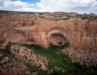 Ancient cliff dwelling and awesome canyons at the Navajo National Monument outside Kayenta Arizona