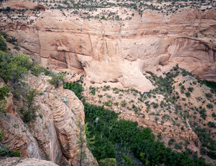 Ancient cliff dwelling and awesome canyons at the Navajo National Monument outside Kayenta Arizona