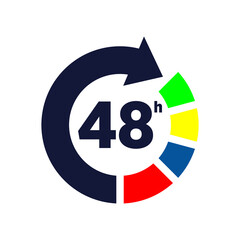 circle time logo vector symbol