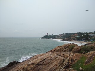 sea and rocks, Vizhinjam beach Thiruvananthapuram Kerala