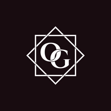 Letter OG luxury logo design vector